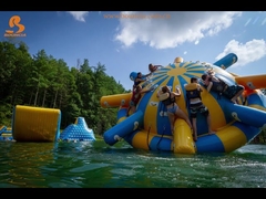 Logo-Druck UFO Aufblasbarer Wasser-Spinner / Aufblasbare Wasser-Saturns