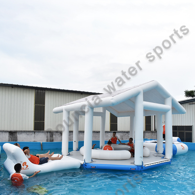 Inflatable Floating Island With Water Trampoline